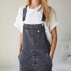 Free People We The Free Boyfriend Overall Black